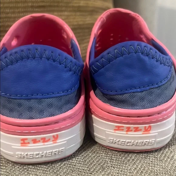 Skechers Pink, blue and White Water Shoes with Ventilation size 7 little girls - Picture 2 of 6